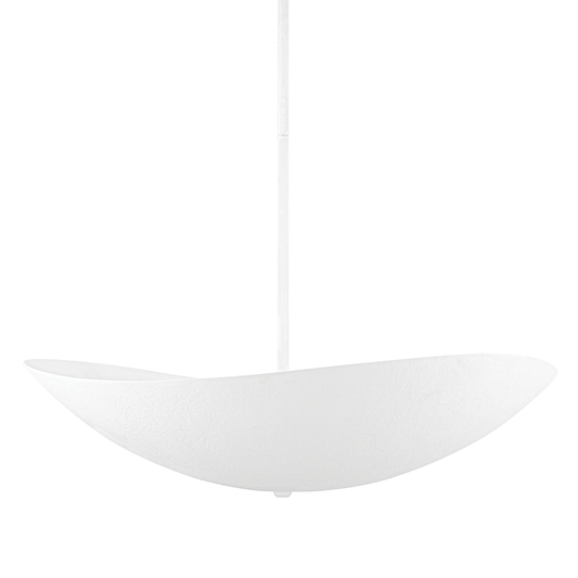 Fabius Pendant with White Plaster Finish