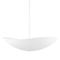 Fabius Pendant with White Plaster Finish