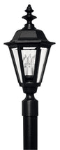 Manor House Large Post Top or Pier Mount Lantern In Black Finish
