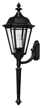 Manor House Double XL Wall Mount Lantern In Black Finish