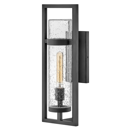 Cordillera Medium Wall Mount Lantern In Black Finish
