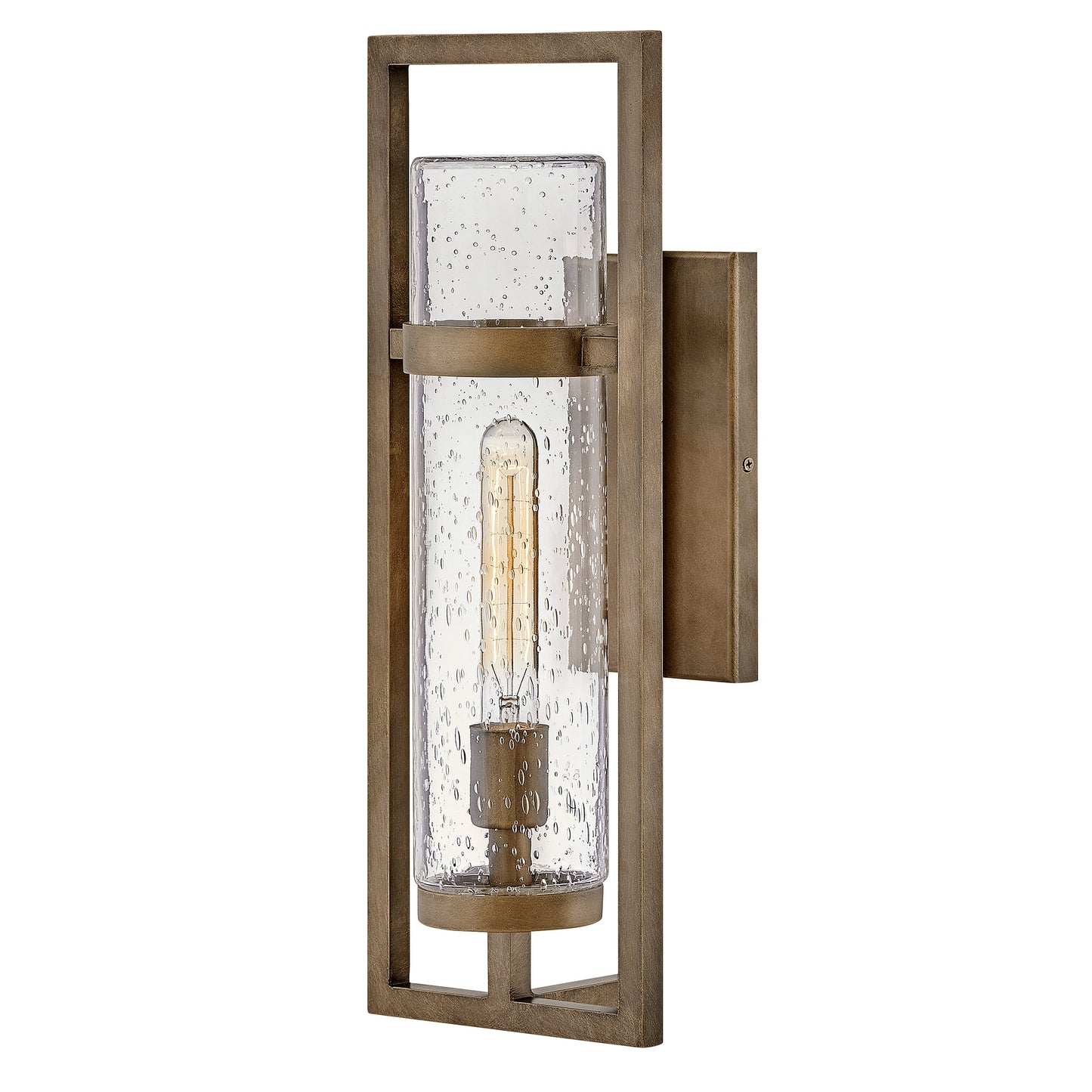 Cordillera Medium Wall Mount Lantern In Light Bronze Finish