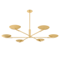 JOHNSON Chandelier with AGED BRASS Finish