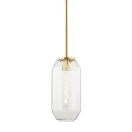Bennett Pendant with Aged Brass Finish
