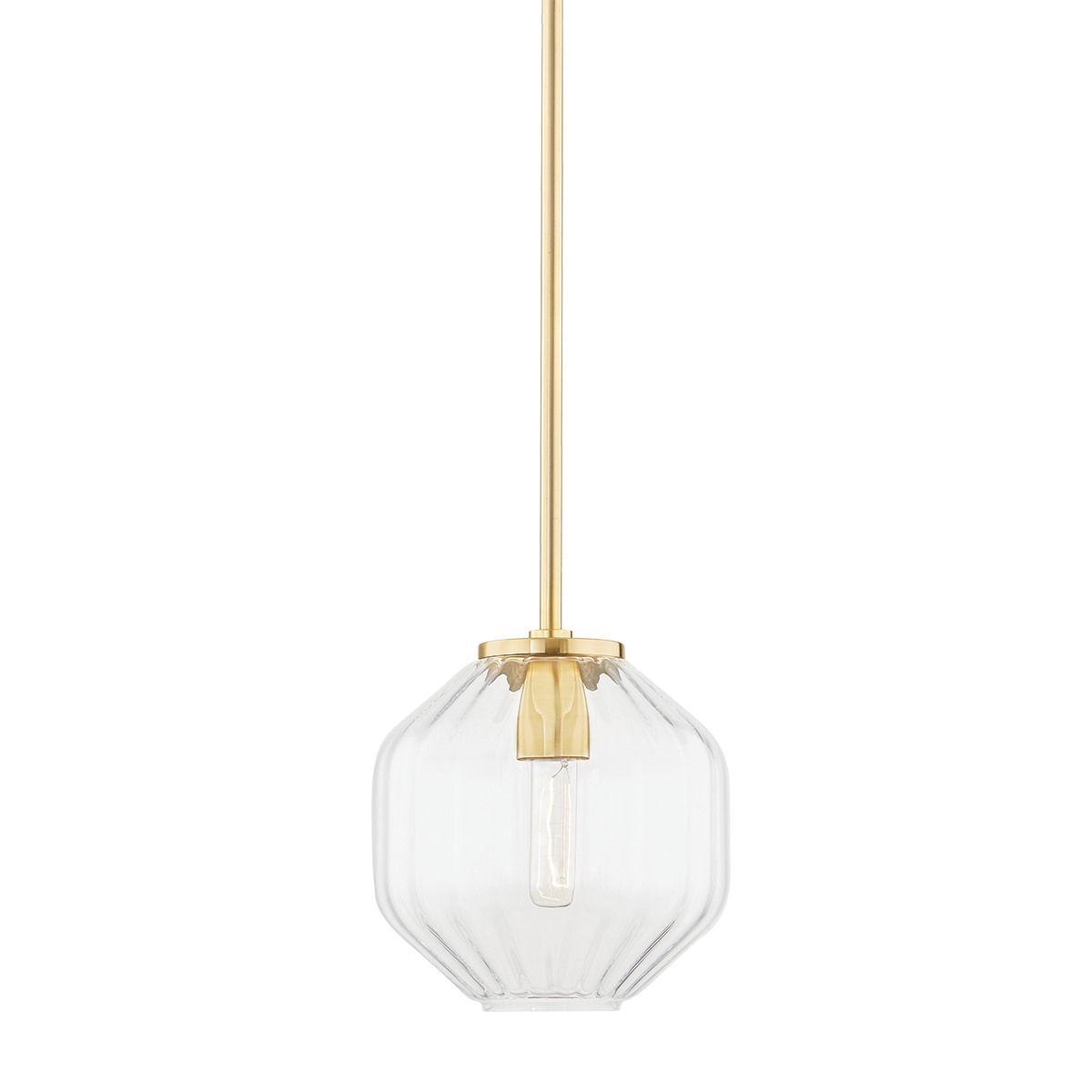 Bennett Pendant with Aged Brass Finish