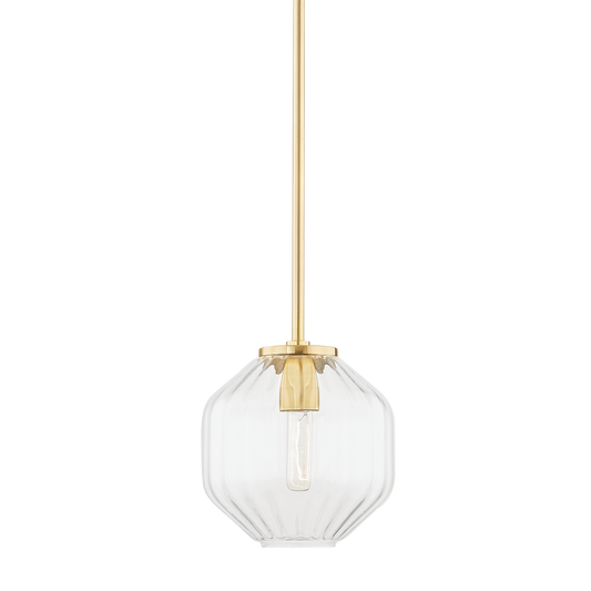 Bennett Pendant with Aged Brass Finish
