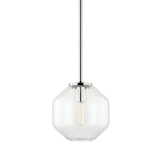 Bennett Pendant with Polished Nickel Finish
