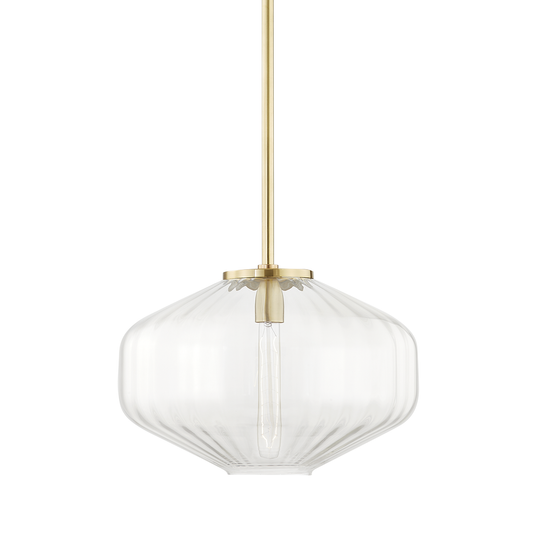 Bennett Pendant with Aged Brass Finish