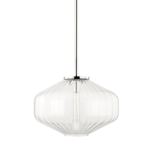 Bennett Pendant with Polished Nickel Finish