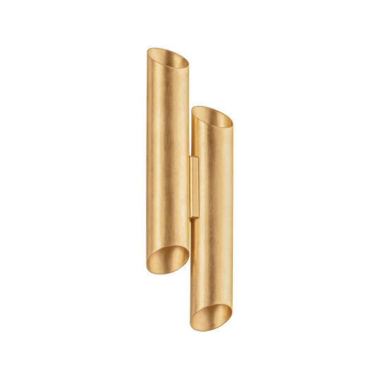 RYLANE Wall Sconce with Vintage Gold Leaf Finish