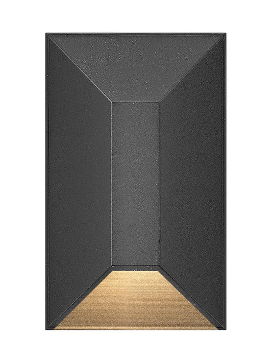 Nuvi 12V Small Rectangular Deck Sconce In Black Finish