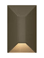 Nuvi 12V Small Rectangular Deck Sconce In Light Bronze Finish
