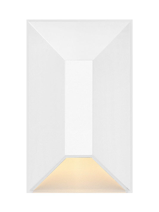 Nuvi 12V Small Rectangular Deck Sconce In White Finish