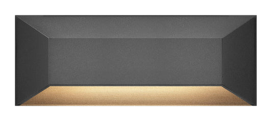 Nuvi Large Rectangular Deck Sconce In Black Finish