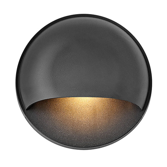 Nuvi 12V Round Deck Sconce In Black Finish