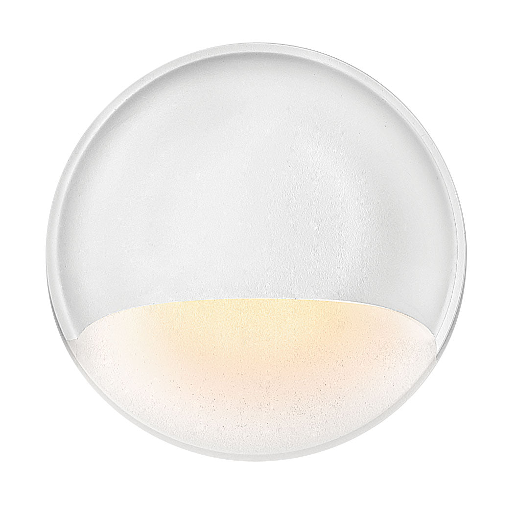 Nuvi 12V Round Deck Sconce In White Finish