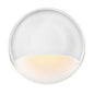 Nuvi 12V Round Deck Sconce In White Finish