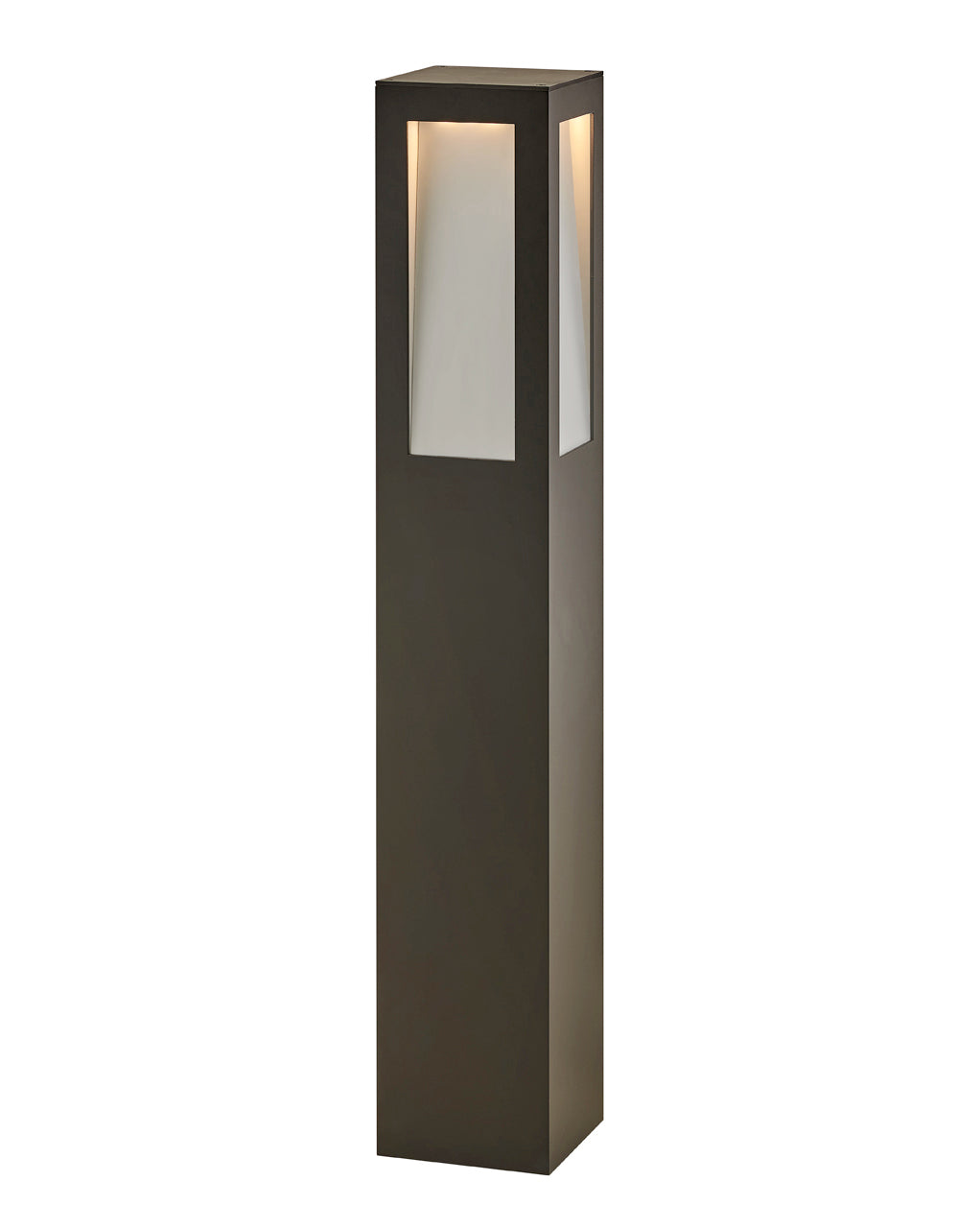 Taper LED Bollard In Light Bronze Finish