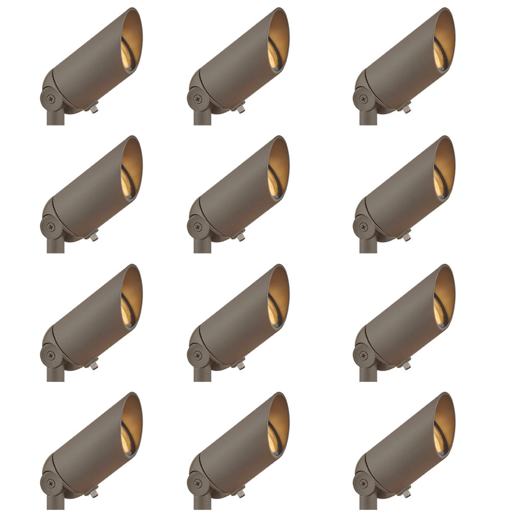 Accent Spot Light 12V MR16 Spotlight - 12 Pack In Dark Bronze Finish