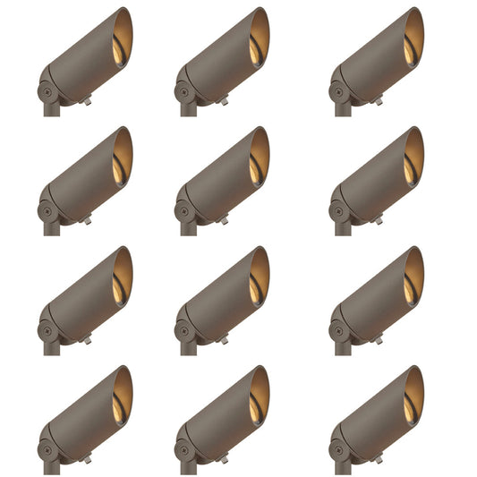 Accent Spot Light 12V MR16 Spotlight - 12 Pack In Dark Bronze Finish