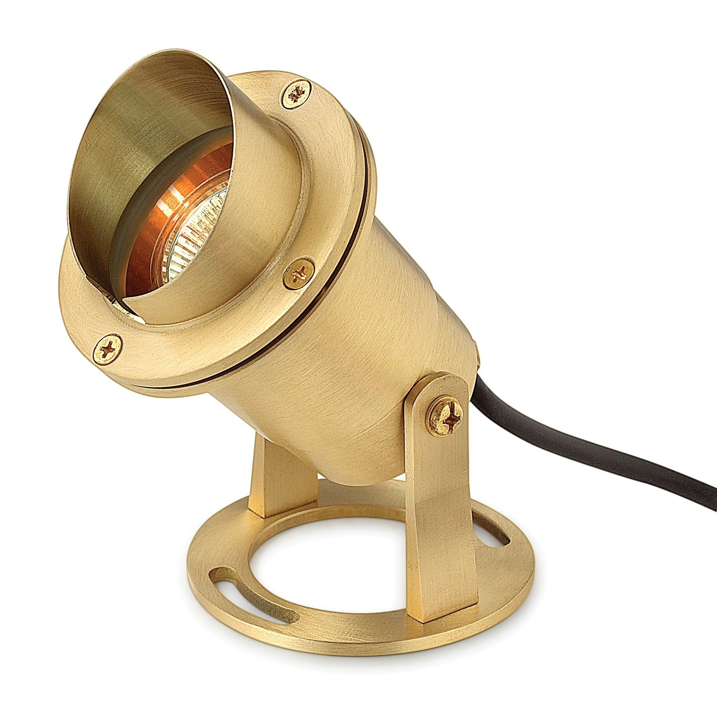 Accent Pond Light 12v Brass MR16 Submersible In Light Brass Finish