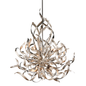 Graffiti Chandelier In SILVER LEAF POLISHED STAINLESS Finish