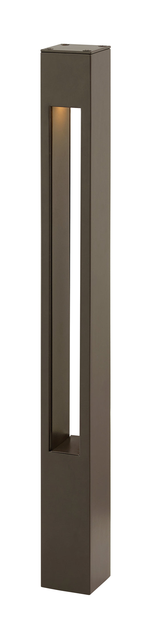 Atlantis 12V Large Square Bollard In Light Bronze Finish