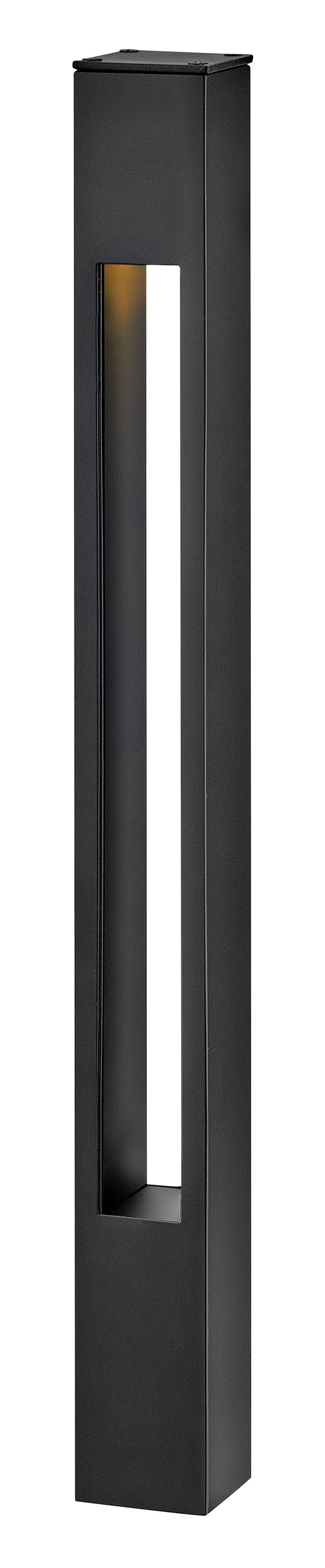 Atlantis 12V Small Square Bollard In Black Finish