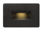 Luna LED 2700K Step Light 12v Horizontal In Black Finish