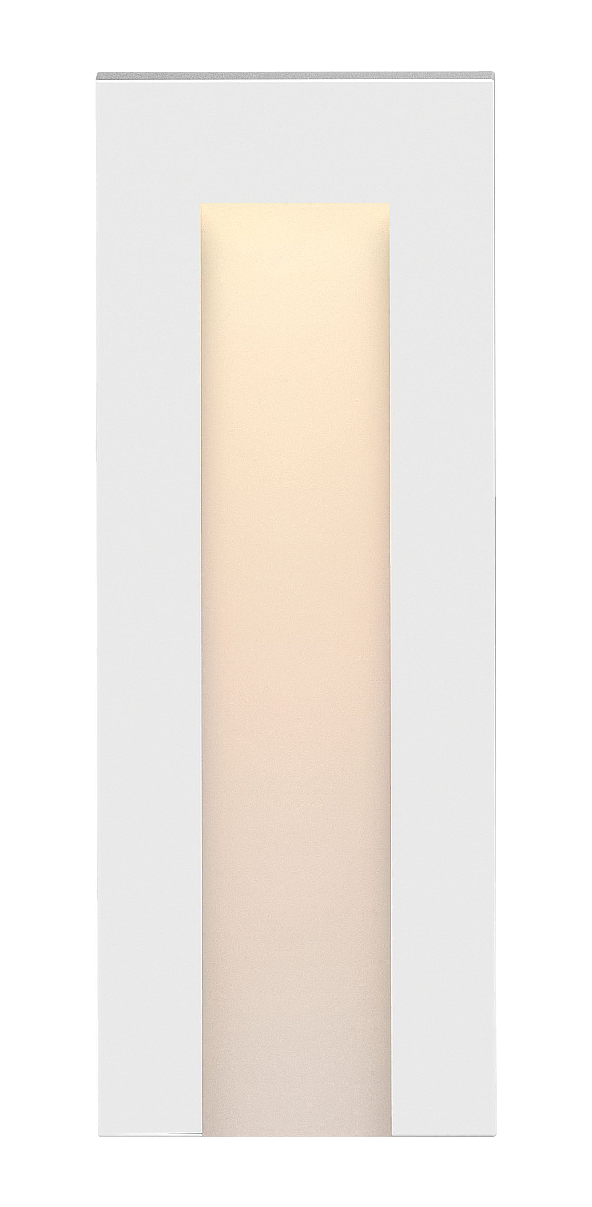 Taper Deck Sconce Tall Vertical In White Finish