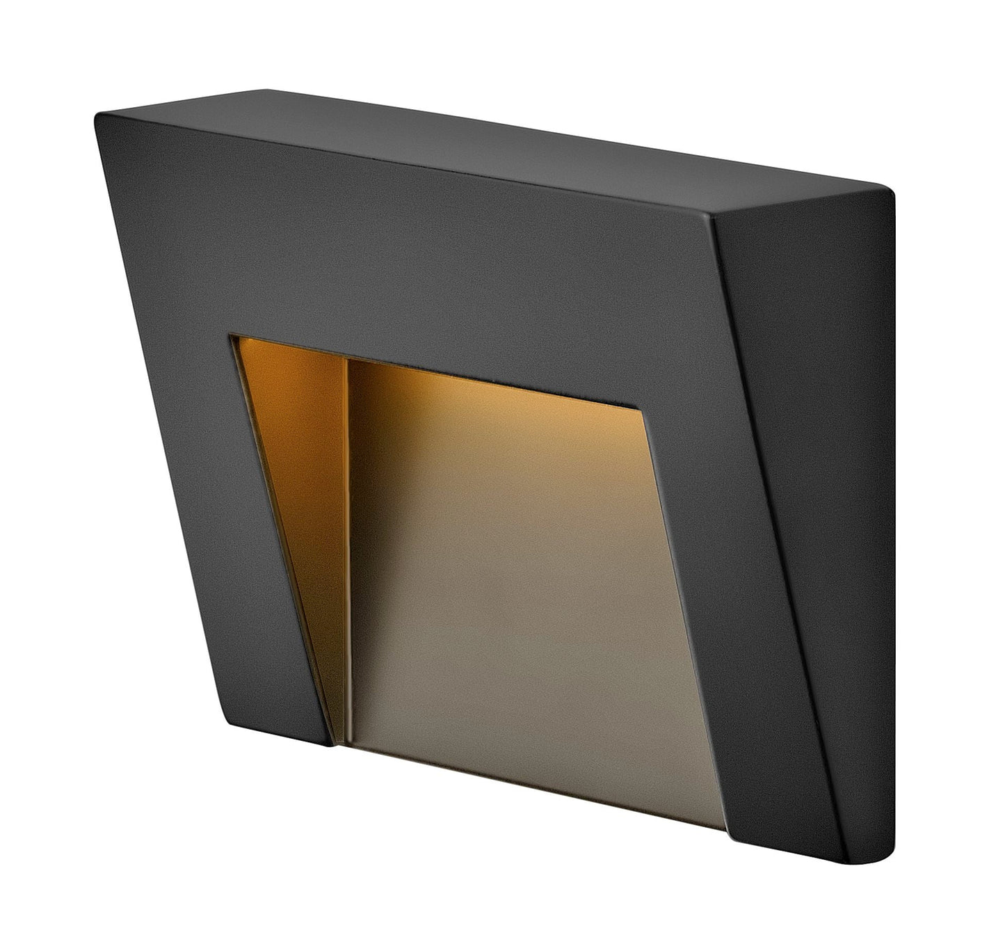 Taper Deck Sconce Horizontal In Black Finish