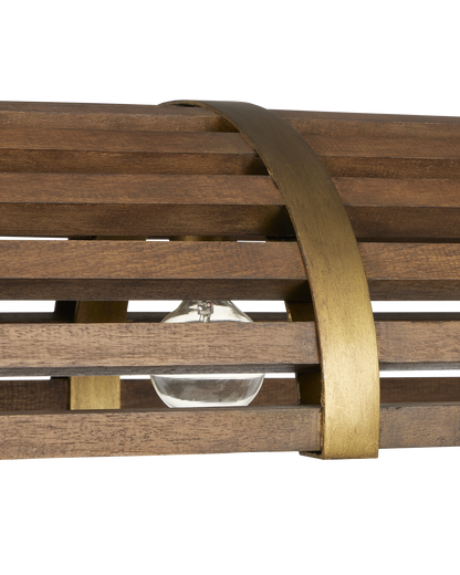 Woodbine Chestnut Rectangular Chandelier