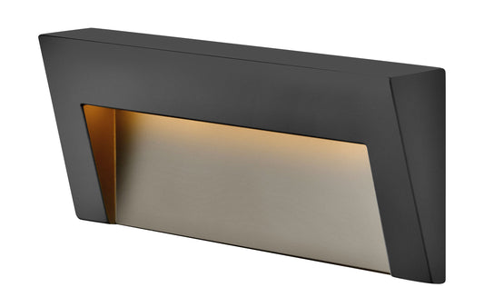 Taper Deck Sconce Wide Horizontal In Black Finish