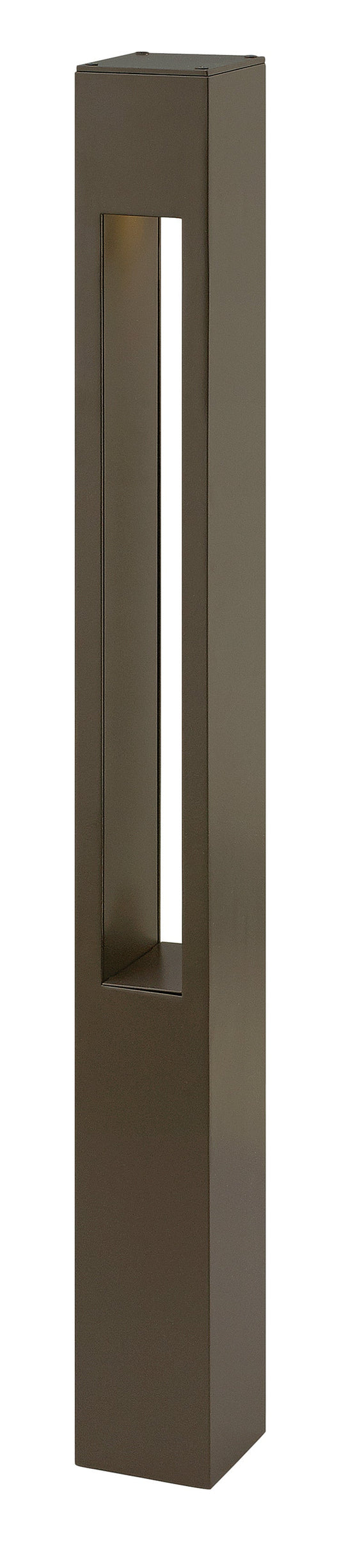 Atlantis 12V Large Square Bollard In Light Bronze Finish