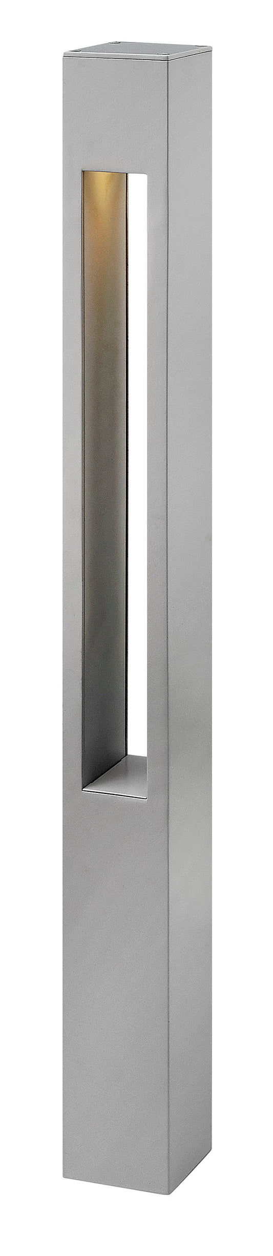 Atlantis 12V Large Square Bollard In Gray Finish