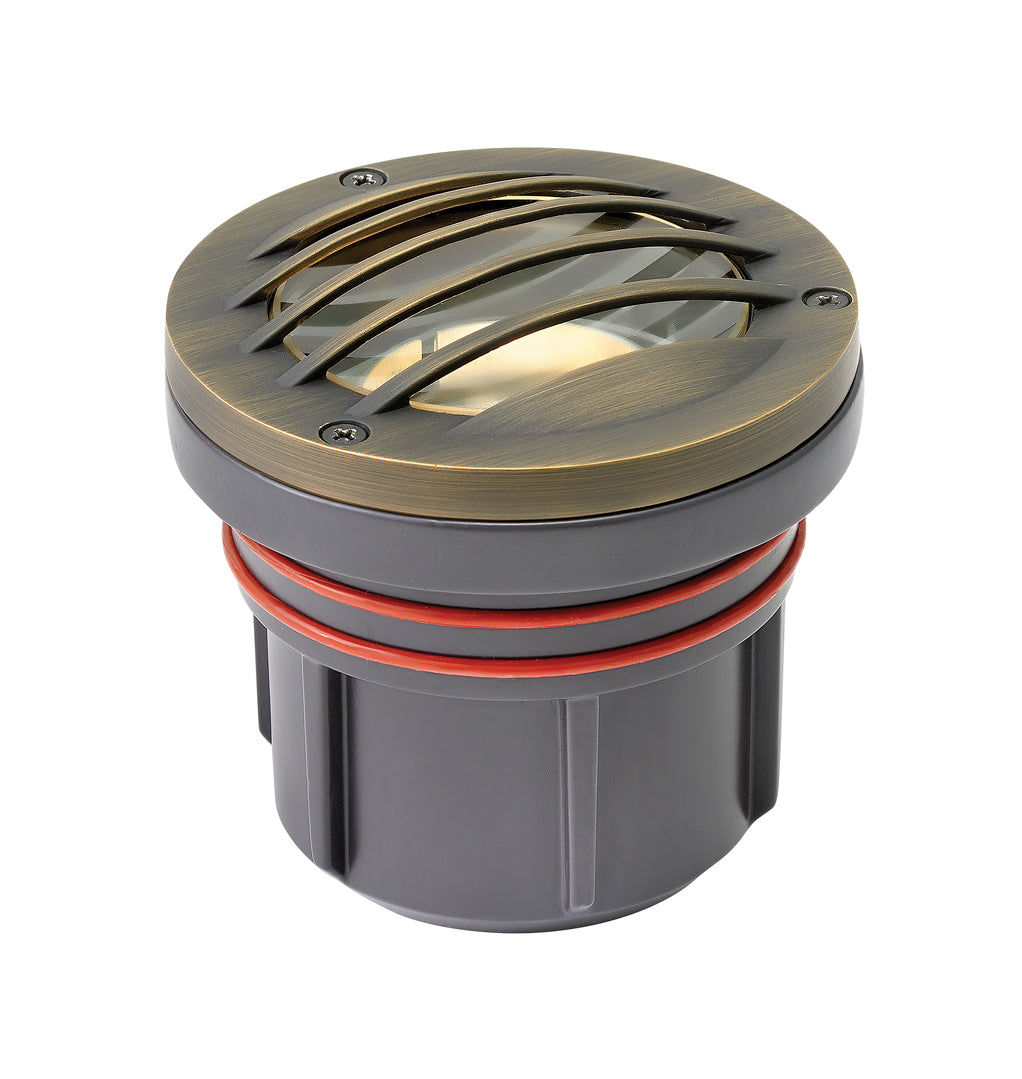 Well Light Variable Output LED 2700K Grill Top In Light Bronze Finish