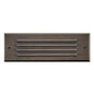Louvered Brick Light LED Flush Step Light 12V In Light Bronze Finish