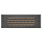 Louvered Brick Light LED Flush Step Light 12V In Black Finish