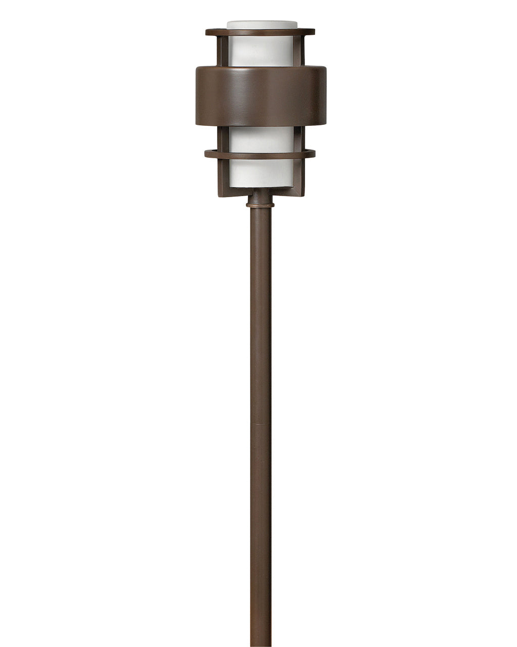 Saturn LED Path Light In Dark Bronze Finish