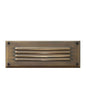 Hardy Island Brick Light 12V Louvered LED Brick Light In Light Bronze Finish