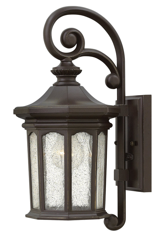 Raley Medium Wall Mount Lantern In Light Bronze Finish