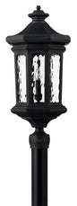 Raley Large Post Top or Pier Mount Lantern In Black Finish