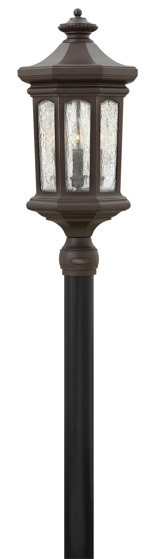 Raley Large Post Top or Pier Mount Lantern 12v In Light Bronze Finish