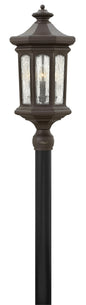 Raley Large Post Top or Pier Mount Lantern In Light Bronze Finish