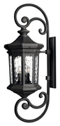 Raley Double XL Wall Mount Lantern In Black Finish