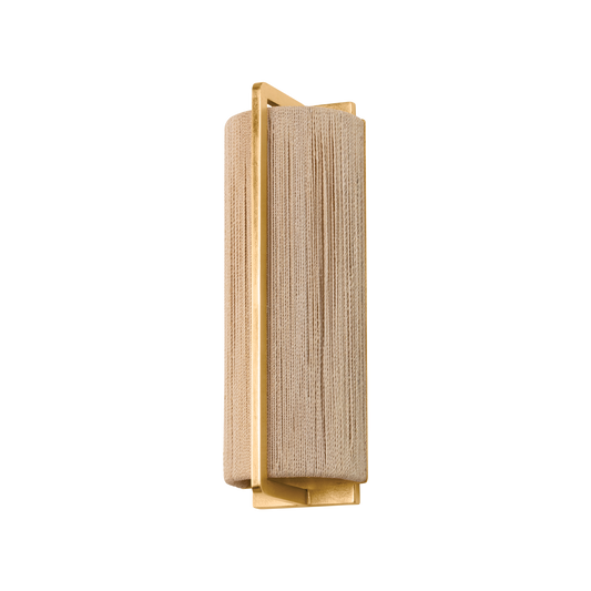 QUEBEC Wall Sconce with Gold Leaf Finish