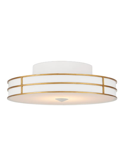 Fielding White Flush Mount