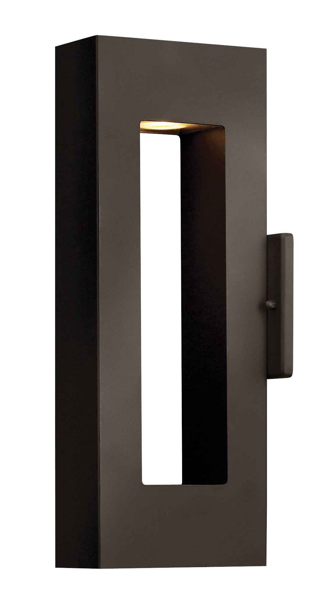 Atlantis Medium Wall Mount Lantern In Light Bronze Finish
