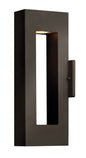 Atlantis Medium Wall Mount Lantern In Light Bronze Finish