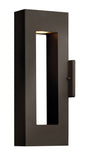 Atlantis Medium Wall Mount Lantern In Light Bronze Finish